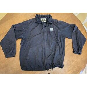 North End Sport Mens Windbreaker Jacket SIze Medium Black Minebrook Golf Club